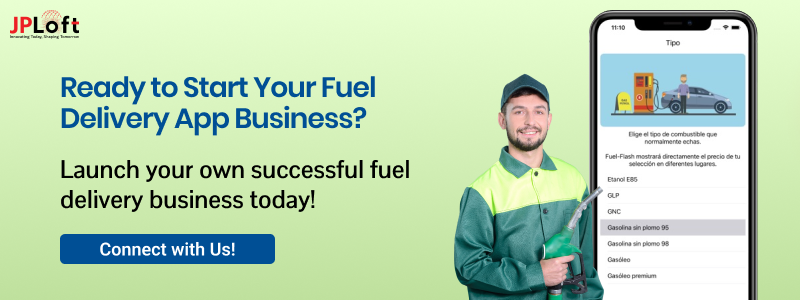 Create a Fuel Delivery App CTA